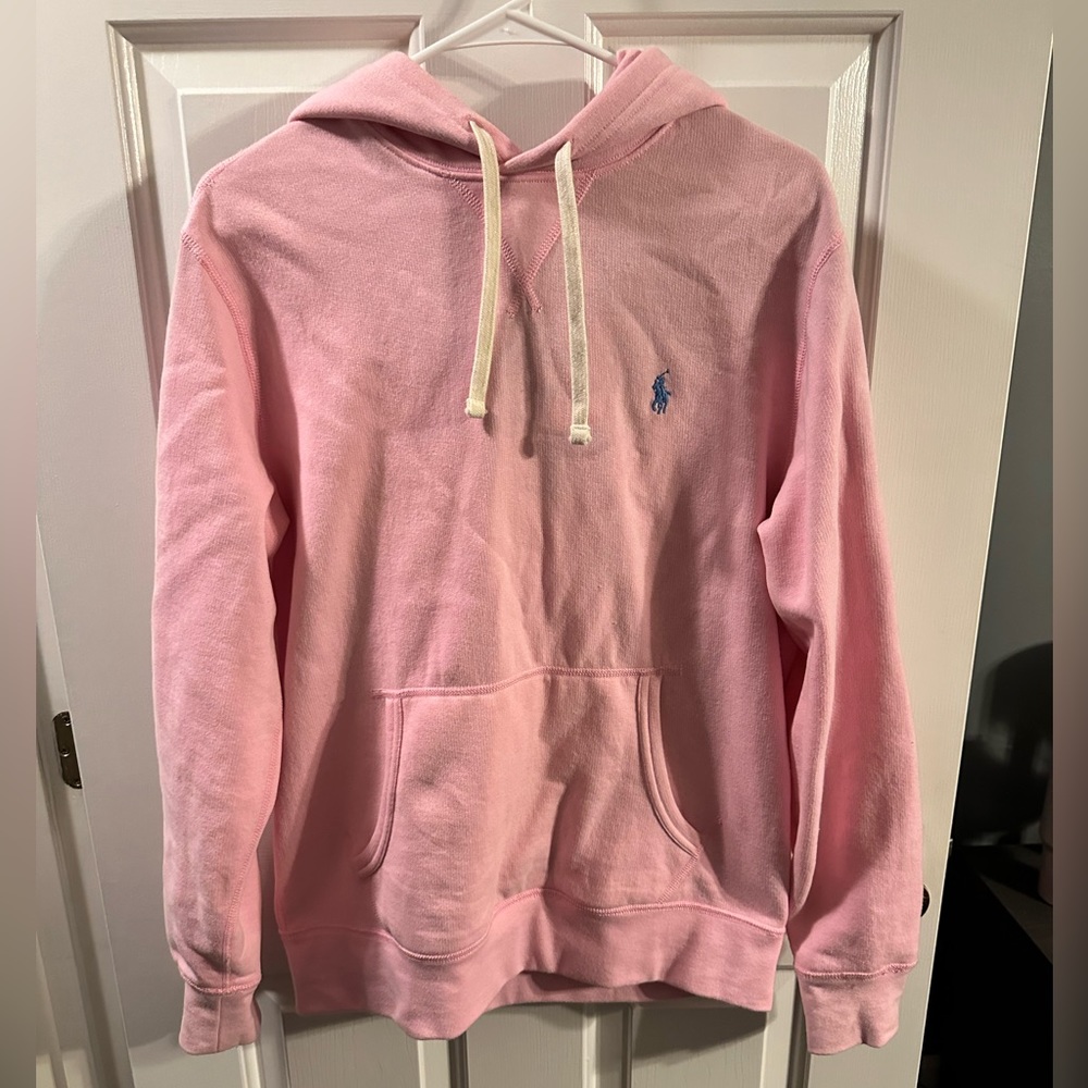 Women’s medium Ralph Lauren pink hooded sweat shirt